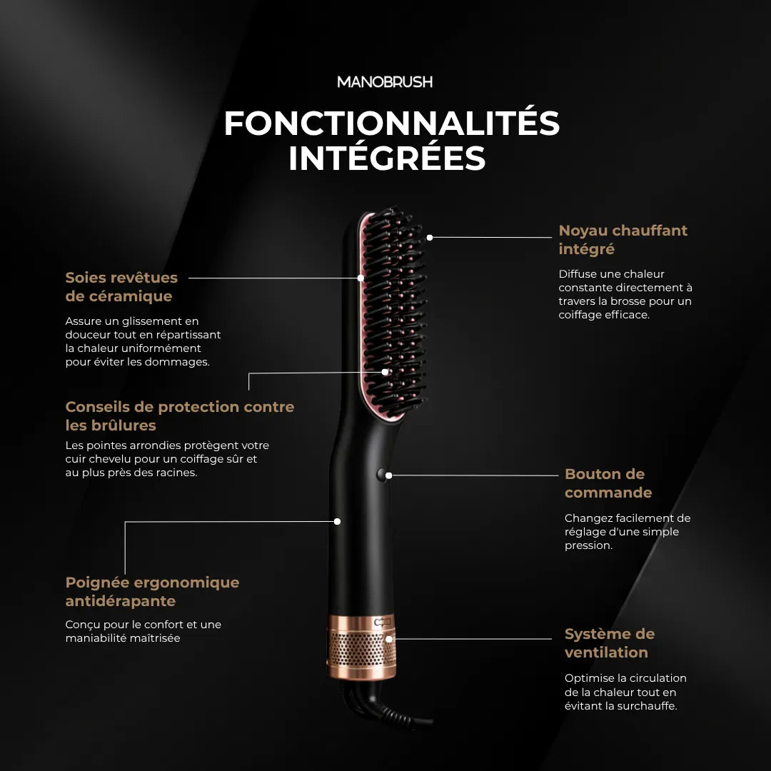 MagicHeat™ - Glättbürste für Bart und Haare