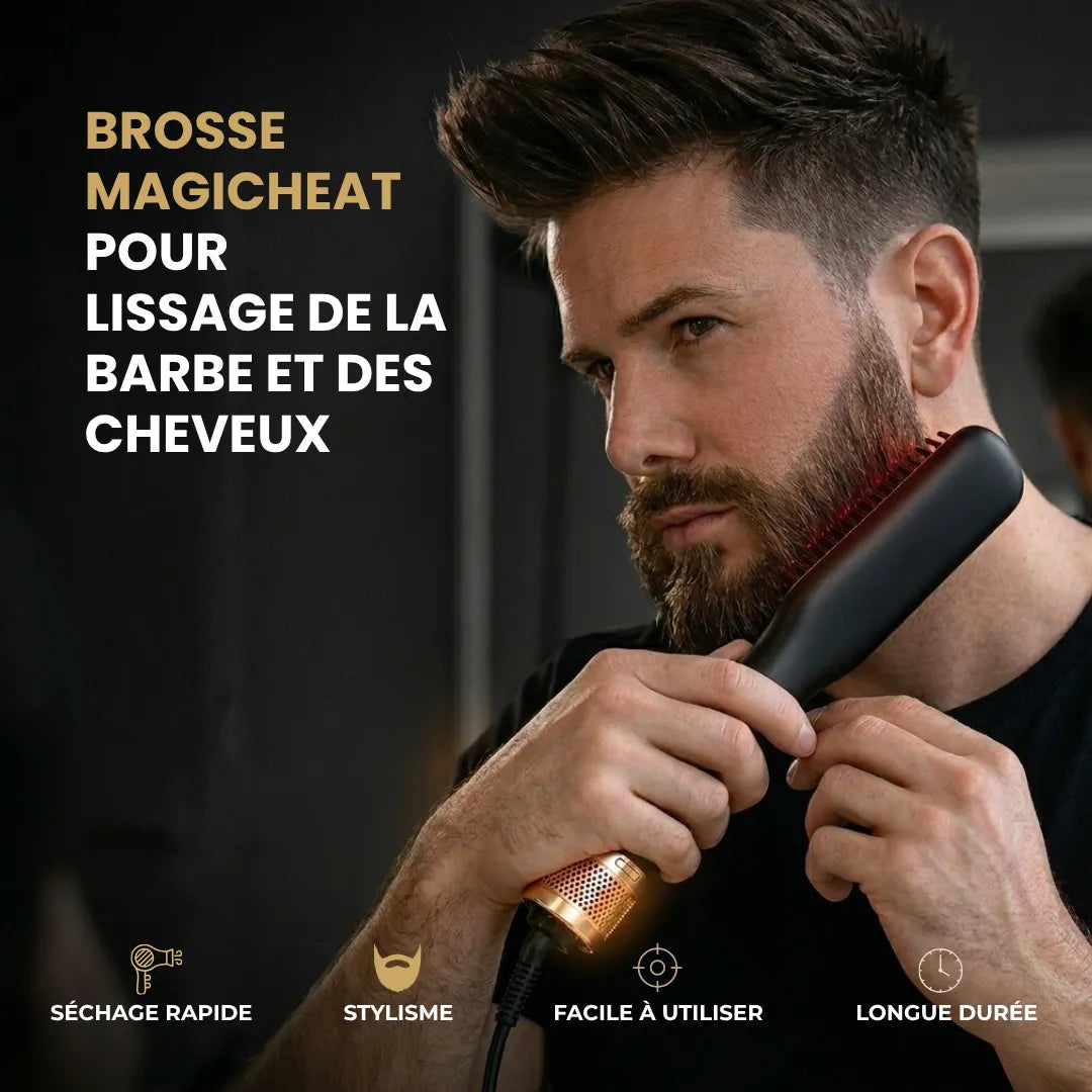 MagicHeat™ - Glättbürste für Bart und Haare